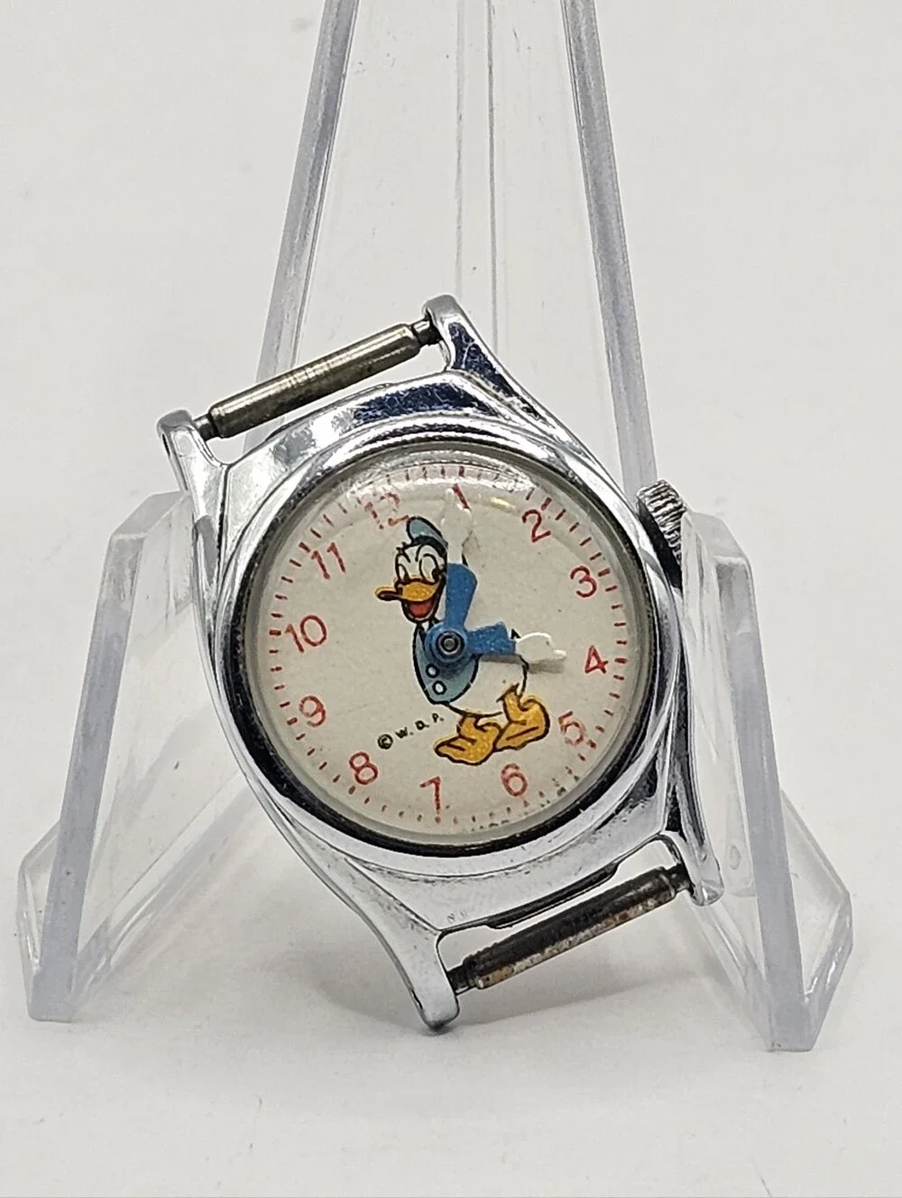 Rare 1955 US Time WDP Donald Duck Manually Wound Wristwatch Running/Working